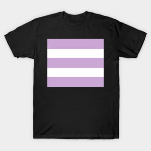 Strips - purple and white. T-Shirt